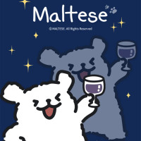 韓國Maltese線條小狗耳機殼