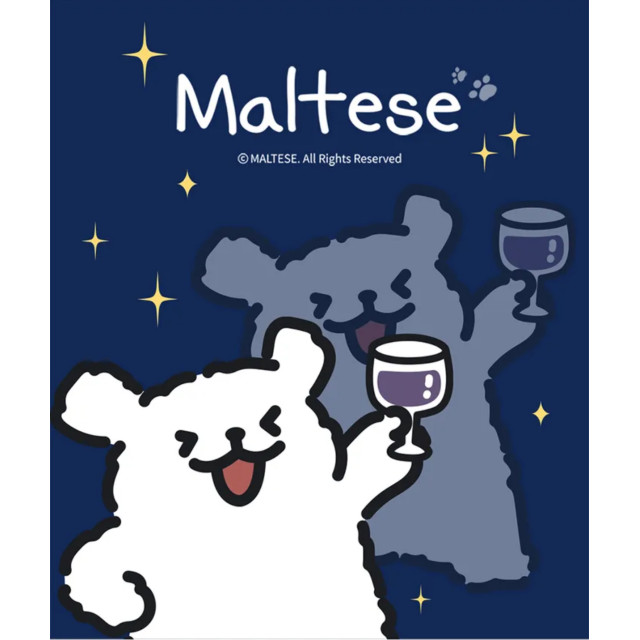 韓國Maltese線條小狗耳機殼