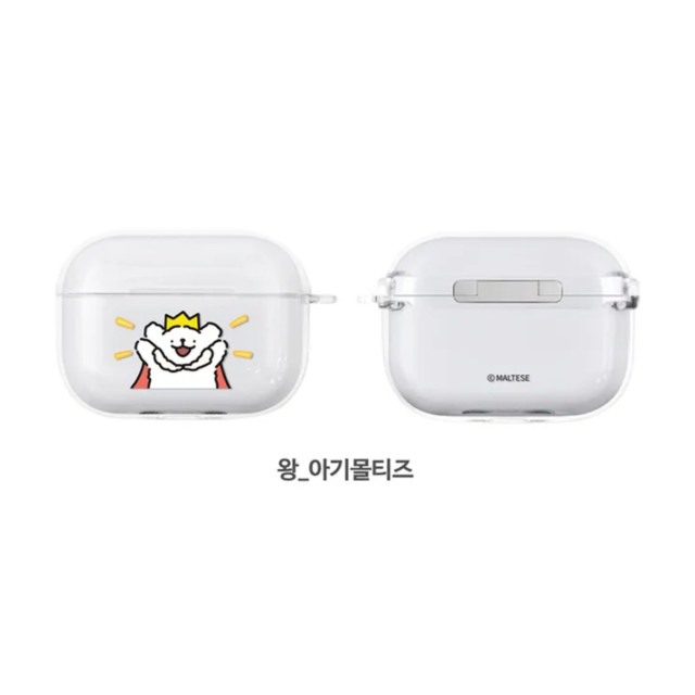 韓國Maltese線條小狗耳機殼