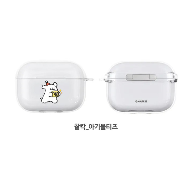 韓國Maltese線條小狗耳機殼