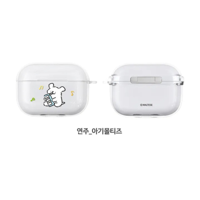 韓國Maltese線條小狗耳機殼