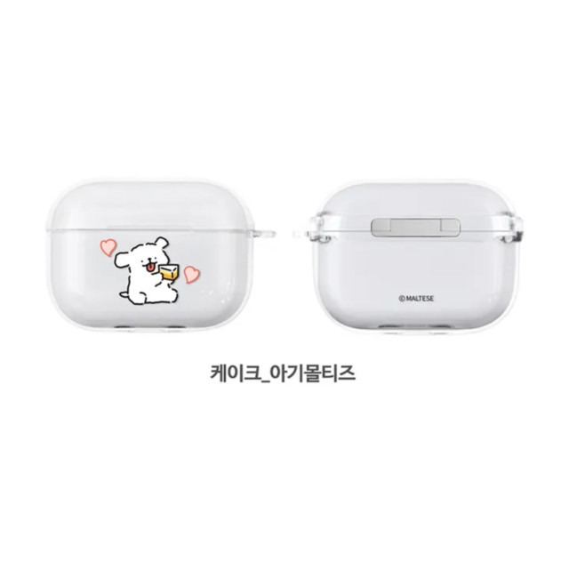 韓國Maltese線條小狗耳機殼