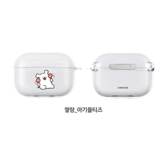 韓國Maltese線條小狗耳機殼